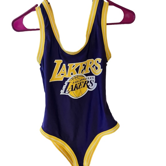 NBA Other - Los Angeles Lakers NBA Womens Bodysuit Purple Sleeveless Skinsuit